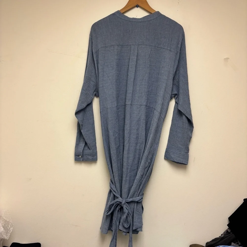 Lucky Brand Chambray Tie Front Dress